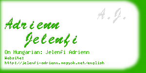 adrienn jelenfi business card